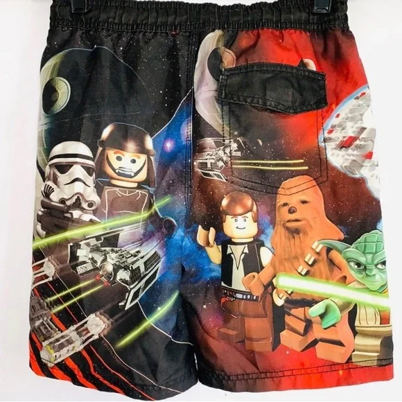 Boys Lego Star Wars Swim Trunks Sz 6/7 - Picture 2 of 4